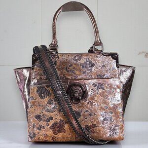 Sharif Leather & Calf Hair On SAMPLE Lion's Gate Satchel Shoulder Bag Like New